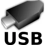 Ilustração em vetor unidade flash USB