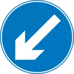Mantenha à esquerda do símbolo