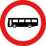 Panneau de signalisation de bus