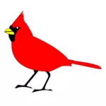 Kardinal fuglen vektorgrafikk utklipp
