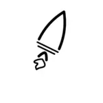 Dibujo de cohete simple