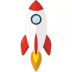 Красочные ракетными векторное изображение