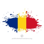Bandera rumana gráficos vectoriales