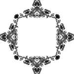 Rose frame vector image