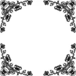 Frame of roses vector image