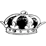 Kuninkaan kruunun vektori clipart-kuva