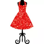 रूबी 1950 के दशक विंटेज पोशाक