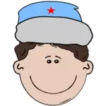 Ilustración de vector chico ruso