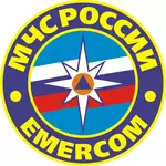 Image vectorielle de l'emblème du Ministère russe des secours d'urgence