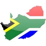 South African flag vector