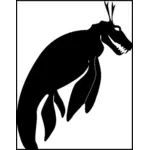 Sea monster silhouet