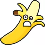 Ilustración de vector de banana triste