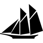 Sailboat silhouette image