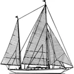 Sailing boat drawing
