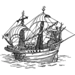 Desenul unei nave vechi