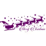 Simboli di Natale violetto