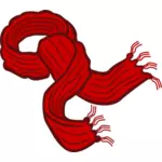 Red scarf line art vector clip art