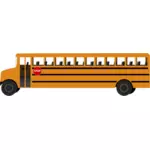 Ônibus escolar com placa de pare