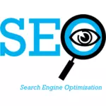 Suche Suchmaschinen-Optimierung-Logo Vektor-ClipArt