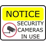 Beveiliging camera teken