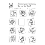Memori kartu teka-teki vektor iage