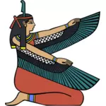 मिस्री देवी Maat वेक्टर ग्राफिक्स
