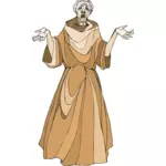 Medieval monk image