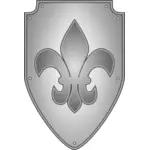 Vector graphics of grayscale shield