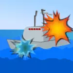 Fartyget Sea Battle vektorbild
