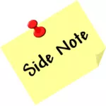 Side note vektor image