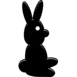 Vektorgrafik silhuetten av kanin