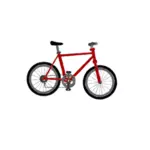 Enkel rød sykkel