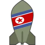 Vectorafbeeldingen van hypothetische Noord-Koreaanse nucleaire bom