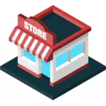 Candy shop vector symbool