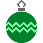 Simple green tree bauble