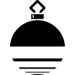 Stripy Christmas ball