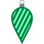 Enkel grön julgranskula
