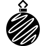 Christmas ball silhouette