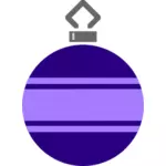 Fialová vánoční koule