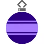 Violet Christmas ball