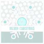 Snowflake greeting card vector image