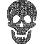 Typographie de crâne