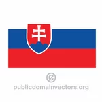 Bandiera vettoriale slovacco