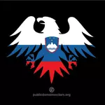 Emblem mit Flagge Slowenien