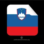 Nálepka s slovinská vlajka