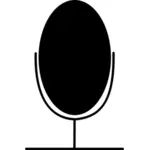 Radio microfon simbol vector miniaturi