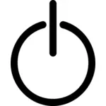 Putere butonul simbol vector miniaturi