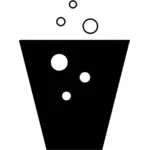 Pittogramma di soft drink icona vettoriale