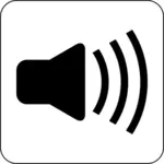 Vektorový obrázek ikony zvuku reproduktoru