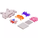 Space Invaders blocuri 3D vector imagine